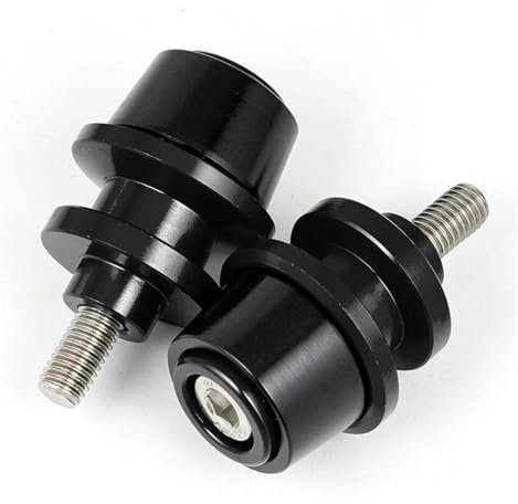 DZSMACHENGSM Sturzpads Motorrad Für Kawasaki Z900 RS SE Z650 Z800 Z1000SX ZX6R ZX10R Ninja 650 400 Motorrad CNC 8MM Schwinge Spulen Slider Stand Schraube Sturzpads(Schwarz)
