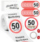 Namalu 50. Geburtstag Geschenke Set Lustiges Klopapier Happy Birthday Toilettenpapier 50. Geburtstag Klopapier Klopapier mit Motiv für Geburtstag Party Dekoration Geldgeschenk Verpackung