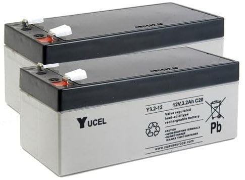 Yucel 12v 3.2Ah Trade Fire Alarm Battery (Yucel 12v 3.2Ah Trade Fire Alarm Battery TwinPack)