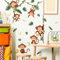 Purekay Wandtattoo Dschungel Tiere Reben Affen Wandaufkleber Baum Ast Tiere Wandsticker Babyzimmer Kinderzimmer Schlafzimmer Wanddeko