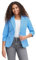 fransa FRZablazer Damen Blazer Kurzblazer Jacke mit Stretch Geraffte Ärmel mit Taschen, Größe:XXL, Farbe:Azure Blue (174139)