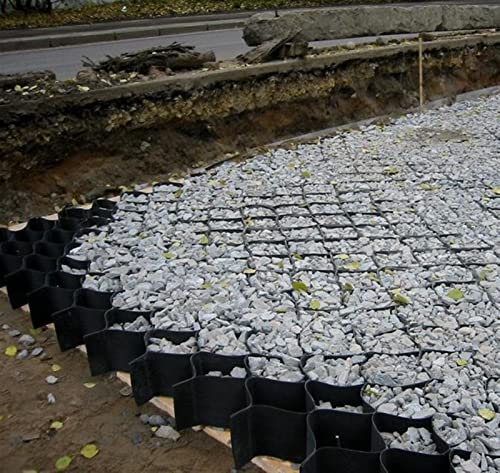 Gravier allée stabilisateur nid d'abeille perméable et anti-déformation pour camions légers/voitures/camping-cars Facile à installer Capacité de charge 800 kg