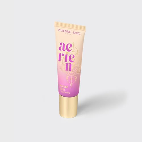 Vivienne Sabo - Natural Coverage Foundation “Aerien” (Aerien Ivory) – leichte Foundation mit natürlicher bis mittlerer Deckkraft, ebenmäßiger Teint, seidig-schimmerndes Finish, atmungsaktive Formel