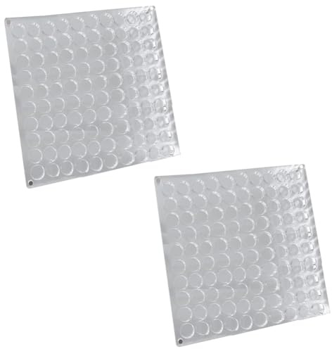 Bosiyrggrl 2PCS Acrylic Display Box Gemstone Beads Storage Display Organizer Box Grids Clear Acrylic F