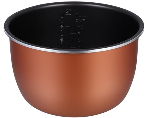BESPORTBLE Non-Stick 5L Electric Pressure Cooker Inner Pot Aluminum Alloy Rice Cooker Liner High-Temperature Resistant Replacement Bowl for Home Cooking