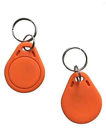 YARONGTECH® MIFARE Classic 1K RFID Schlüsselanhänger Tag 13.56MHz ISO14443A Orange -10pcs
