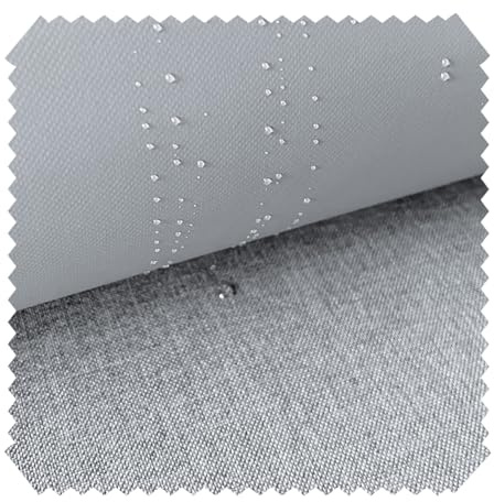 novely® Oxford 660D Mélange fest gewebter Polyesterstoff im Leinenlook, wasserdichter Möbelstoff - Meterware 1lfm (02 Graphit)