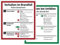 Schild Aushang Verhalten im Brandfall und Verhalten bei Unfällen als Set, 18x20cm, mit UV-Schutz, PVC-Aufkleber, ISO 7010, Betriebsaushang Notfallplan Dreifke®