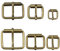 Hysagtek 60 Stück Bronzefarbene Metall-Rollschnallen Gürtelschnalle Dornschnallen für Taschen, Leder-Gürtel Handarbeit- und Bastelzubehör, 6 Größen – 3.3 cm, 2.9 cm, 2.5 cm, 2 cm, 1.7 cm, 1.3 cm
