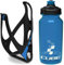 Cube HPP Cage - Matt Black/Blue & Icon Bottle - Blue, 750ml / Water Drink Flask Vessel Bidon Holder Mount Bracket Kit Lightweight Plastic Drinking Hydration Biking Bike Riding Frame Accessories