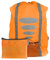 EAZY CASE Rucksack Schulranzen Regenschutz, Schutzhülle mit Reflektorstreifen, Regenüberzug, Regenschutzhülle wasserabweisend mit Reflektor und Tasche für mehr Sicherheit im Straßenverkehr, Orange