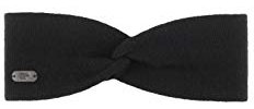 Eisbär Damen Stirnband Birla STB, schwarz, one size, 85017 - elegantes Stirnband mit Wickeldetail, super weich durch den Materialmix mit Kaschmir, Höhe: 9 cm, perfekt für Kopfumfang 56-58 cm