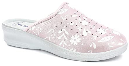 inblu Colorati Zoccoli Floreali, Donna, Rosa, 41 EU