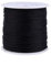 Rouler, Duokon Corde de Noeud Chinois en Nylon, 100M x 0.8mm Corde de Noeud Chinois en Nylon Rattail Macramé Ficelle de Shamballa Fil Noir