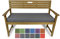 Rollmayer Bankkissen Bankauflage Sitzkissen Bankpolster Auflage für Bänke in Haus und Garten Kollektion Melange, 1 Stück (Aschgrau 20, 160x50x8cm)