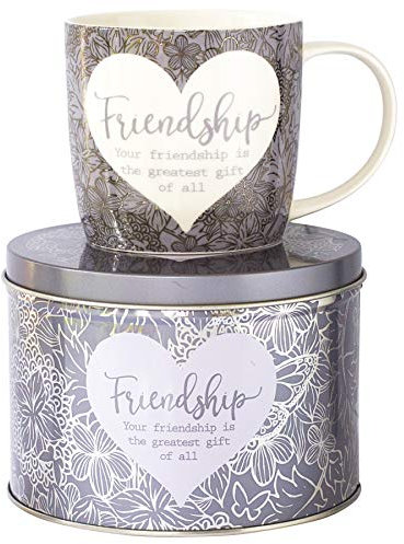 Arora 7053 Said With Sentiment Tasse & Dose - Freundschaft, Keramik