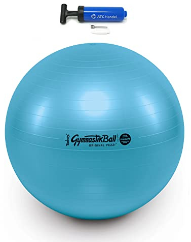Original Pezzi Gymnastikball Maxafe Ø 42 in Allen Farben inkl. ATC Ballpumpe - bis 400 kg belastbar - Fitness, Reha, Therapie, Gymnastik und als Sitzball fürs Büro