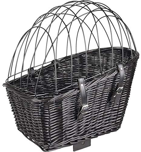 Flamingo Hondenfietsmand Achterop Canna Zwart 55 x 35 x 51.5 cm Zwart