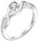 JO WISDOM Damen Ring Silber 925,Verlobungsring Hochzeitsring Jubiläumsring Solitärring Promise Unendlichkeits Ring mit 4.5mm 5A Zirkonia, Schmuck für Frauen