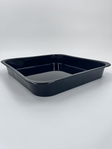 Samuel Groves 10 Square Baking Tin Single, Small Roasting Pan Vitreous Enamel with PFOA Free British Made