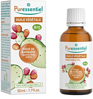 Puressentiel - Huile Végétale Figue de Barbarie - Pressée à froid - Bio - 100 pourcent pure et naturelle - Vegan et Cruelty free- 50 ml