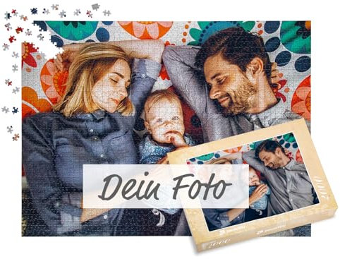 puzzleYOU Fotopuzzle selbst gestalten - Fotopuzzle 2000 Teile, Schachtel-Design Blumenspitze - Puzzle mit eigenem Bild erstellen - 2000 Teile Puzzle individuell Bedrucken