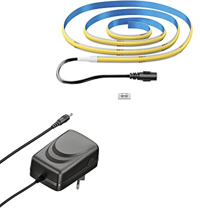 ledscom.de COB-LED Streifen JOR, 100.0cm, flach, weiß, 11,3W, 1209lm, inkl. Netzteil