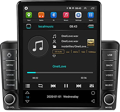 ERPENG Android 11 GPS-Navigation Auto Navigator Doppel Din 9.5 inch Car Radio Autonavigation Car Stere Für Hyundai H1 TQ 2007-2015 GPS-Navigation Stereoradio Touchscreen-Multimedia-Player