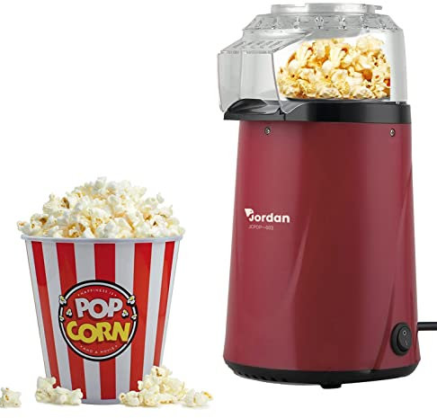 WeGeek, Máquina eléctrica de palomitas de maíz,1200W. Dispensador integrado. Protección contra sobrecalentamiento. Estructura de la máquina en ABS.