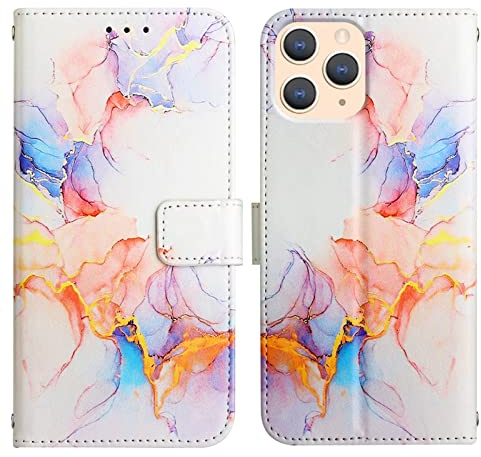 LEMAXELERS iPhone 11 Pro Phone Case iPhone 11 Pro Cover,Glitter Marble PU Leather Flip Wallet Case Magnetic Stand Card Slot Folio Bumper Case for iPhone 11 Pro,YB2 Marble Color