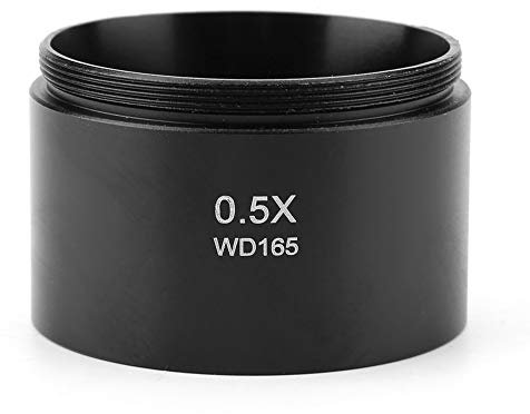 Microscopio Obiettivo Obiettivo KP 0.5X Microscopio Video Stereo Ausiliario per Industria con Filettatura di Montaggio 48mm Distanza di Lavoro Fino a 165mm
