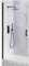 Milano Nero Black Hinged Door Shower Enclosure White Tray - 1000mm x 900mm