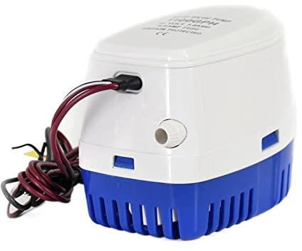 wrtgerht Mini-Pompe à Petite Puissance de Haute qualité Bateau Pompe de cale électrique 12V Automatique 1100 GPH Pompes à Eau Froide avec Interrupteur Remplacement extérieur Yacht immergé immergé