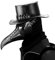 Azurtis Schwarze Ledermaske mit langer Nase, Vogelschnabel, Pestmaske, Steampunk, Halloween-Kostüme, Requisiten, Maske für Erwachsene