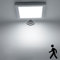 HiBay 18W LED Deckenleuchte mit Bewegungsmelder, Modern Deckenlampe Weiß Flach, Decke Lampe mit Bewegungsmeld Innen Kaltweiß 230V für Bad Flur Terrasse