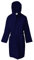 Jenny Sesal Accappatoio in microfibra con cappuccio e cintura Uomo/Donna confezione salvaspazio (M, Blue Navy)