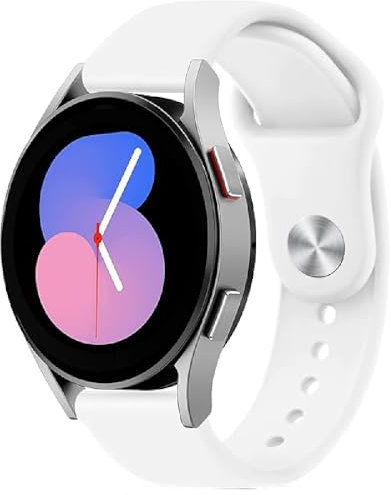 Cinturini di Ricambio Silicone per Samsung Galaxy Watch 7/Watch 6 Classic/Watch FE/Watch 5 Pro, 20mm Sport Bracciali Cinturino per Galaxy Watch 4/Active 2/Watch 3
