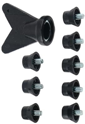 Folpus 12 Uds. Accesorios para zapatos de pista, de repuesto, tornillo M5 en tacos duraderos para botas de fútbol, para botas de fútbol para