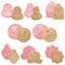 Eid Mubarak Ausstechformen,Ramadan Plätzchenausstecher für Kinder,Keksstempel 3D Eid Keksausstecher Set,8 Stück Eid Al Fitr-Formen Cookie Cutter für Kuchen, Fondant, Käse, Backformen