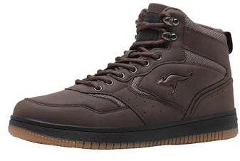 KangaROOS Unisex K-Watch Bliz Sneaker, Coffee/Jet Black, 46 EU