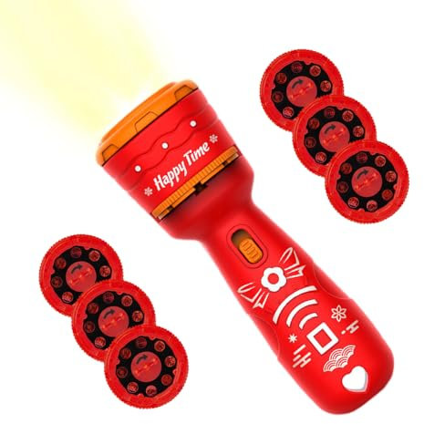 SENZZ Proyector de Linterna para niños pequeños,Linternas de proyector para niños | proyector Linterna de Juguete - Luz de antorcha de Dibujos Animados de Juguetes educativos, Linterna