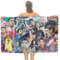 Ronaldo Messi Neymar Mbappe Strandtuch Für Kinder Erwachsene, 3D Soccer Player Poolhandtuch Männer Frauen Handtücher Badelaken Reise Weiche Sandschutz-Strandbadetücher Aus Mikrofaser 160x80cm