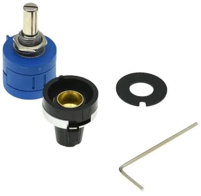 3590S-2 Präzisions-Multiturn-Potentiometer der Serie 3590S, 10-Ring-Einstellwiderstand + 1 Umdrehungen, Zählskala, 6,35-mm-Drehknopf (Size : 10K Ohm)