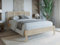 Flair Kai Rattan Oak Rounded Wooden Kingsize Bed