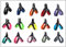 Tre Ponti Geschirr Easy Fit Soft Mesh mit Click Verschluss, Farbe:Camouflage orange, Größe:Gr 2.5/34-38cm / bis 6kg
