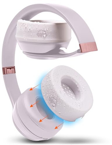 WC SweatZ Solo - Patented Earpad Sweat Covers for Beats Solo 4, Solo 3 & Solo 2, Made by Wicked Cushions | Sweatproof & Machine Washable | Cloud Pink