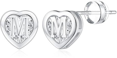 TINGN Ohrringe für Mädchen - Buchstaben Ohrstecker Silber Ohrringe Kinder, Teenager Geschenk Kinder Stecker Damen Ohrstecker Buchstaben Geschenke für Mädchen