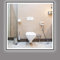 STARLEAD 80x80cm Negro Cuadrado Espejo-Baño-con-Luz y Bluetooth, Antivaho, Regulable, 3 Colores Luz, Función Memoria, IP44 Vidrio Templado Espejo-LED-Baño, Marco No Metálico