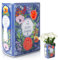 Keramik Buchvase,14x10x6cm Büchervase Geheimer Garten kleine Blumenvase Retro Buchförmige Vase Ideal für Bücherregal Blumenarrangements Geschenk Dekor Zuhause Schlafzimmer Büro Tischdeko