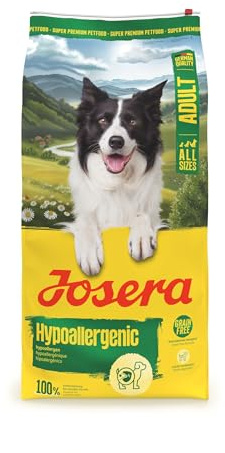 JOSERA Adult ipoallergenico (1 x 12,5 kg), cibo secco di alta qualità per cani adulti con intolleranza, insetti come unica fonte di proteine animali, senza cereali, altamente digeribile, confezione da